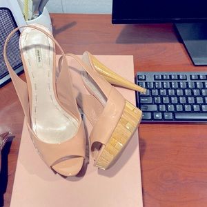 Miu miu sandals size 9 1/2